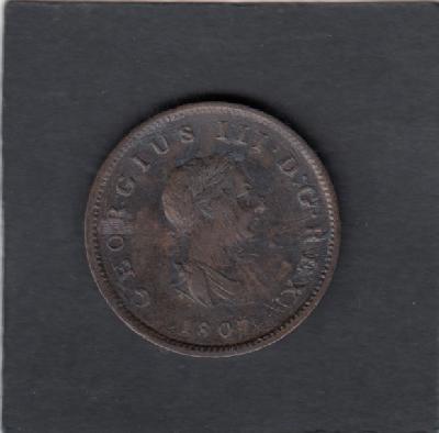 Beschrijving: 1/2 Penny  GEORGIUS III